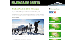 Desktop Screenshot of kilimanjaroroutes.com